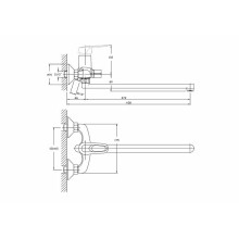Смеситель для ванны Haiba HB2237 универсальный Хром