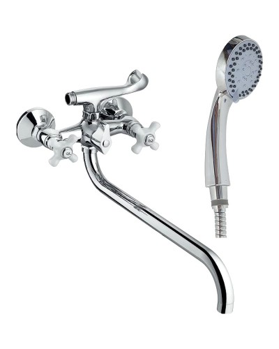 Смеситель для ванны Haiba HB2018 универсальный Хром