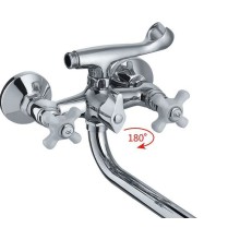 Смеситель для ванны Haiba HB2018 универсальный Хром