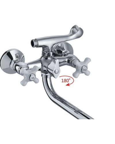 Смеситель для ванны Haiba HB2018 универсальный Хром