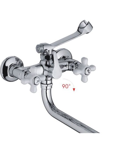 Смеситель для ванны Haiba HB2618 универсальный Хром