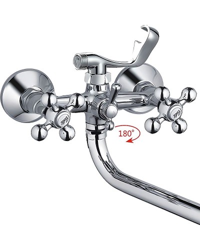 Смеситель для ванны Haiba HB2719 универсальный Хром