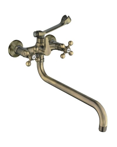 Смеситель для ванны Haiba HB2619-4 универсальный Бронза