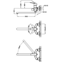 Смеситель для ванны Teka Sineu 831211250