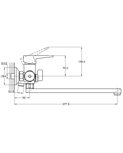 Смеситель для ванны G.lauf NUD7-A045YW