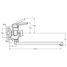 Смеситель для ванны G.Lauf LOF7-A033