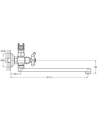 Смеситель для ванны G.Lauf QFR7-C827