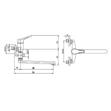 Смеситель для ванны Paini Bios 05CR112P20LMKM