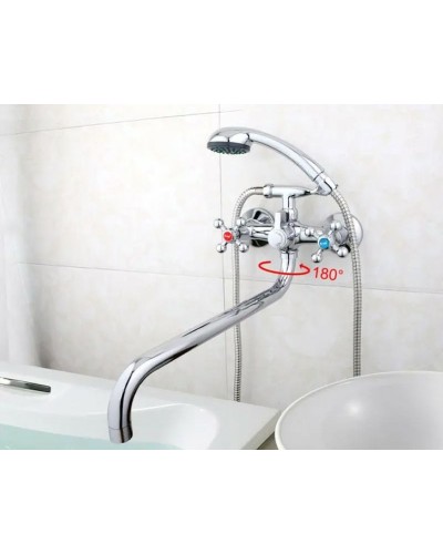 Смеситель для ванны Frap H19 F2619-2 универсальный Хром