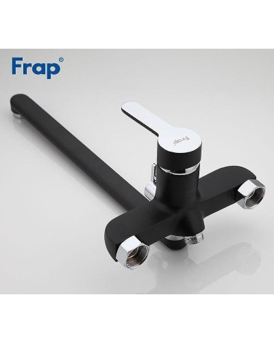 Смеситель для ванны Frap H42 F2242 универсальный Черный матовый Хром