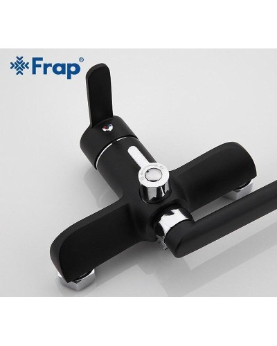 Смеситель для ванны Frap H42 F2242 универсальный Черный матовый Хром