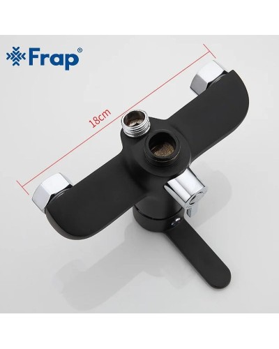 Смеситель для ванны Frap H42 F2242 универсальный Черный матовый Хром