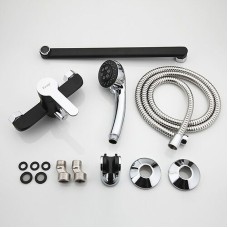 Смеситель для ванны Frap H42 F2242 универсальный Черный матовый Хром