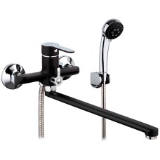 Смеситель для ванны Frap H42 F2242 универсальный Черный матовый Хром