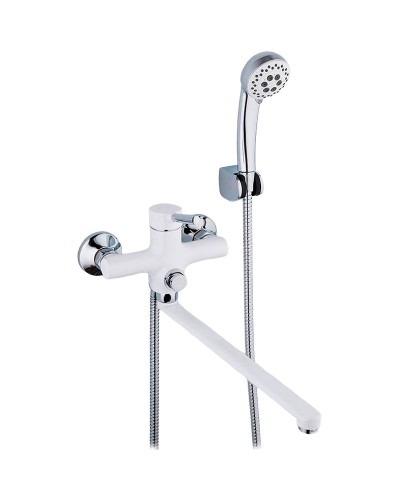 Смеситель для ванны Frap H44-8 F2244-8 универсальный Белый Хром