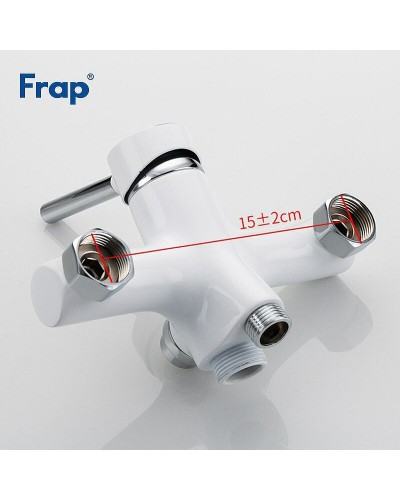 Смеситель для ванны Frap H44-8 F2244-8 универсальный Белый Хром