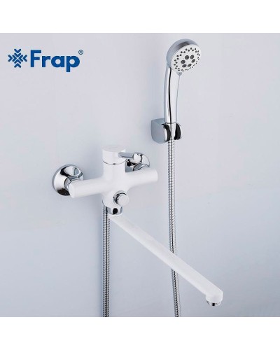 Смеситель для ванны Frap H44-8 F2244-8 универсальный Белый Хром