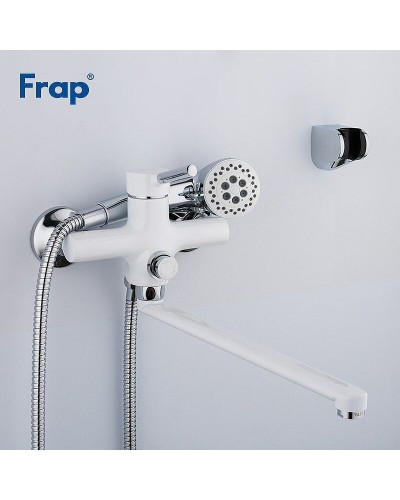 Смеситель для ванны Frap H44-8 F2244-8 универсальный Белый Хром