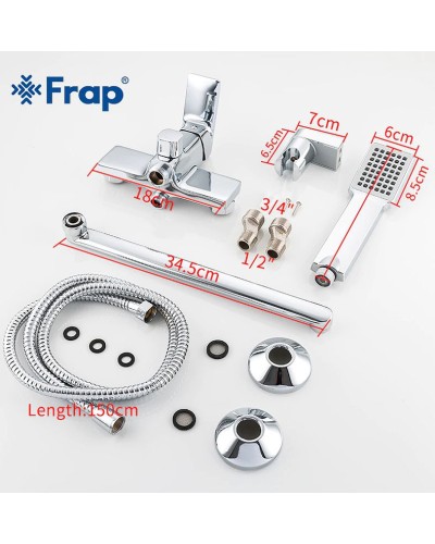 Смеситель для ванны Frap H46 F2246 универсальный Хром