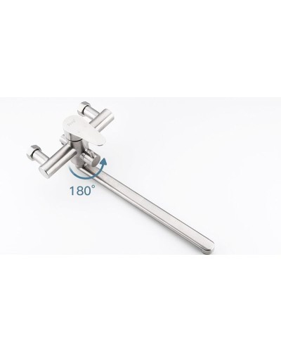 Смеситель для ванны Frap H48 F2248 универсальный Сатин