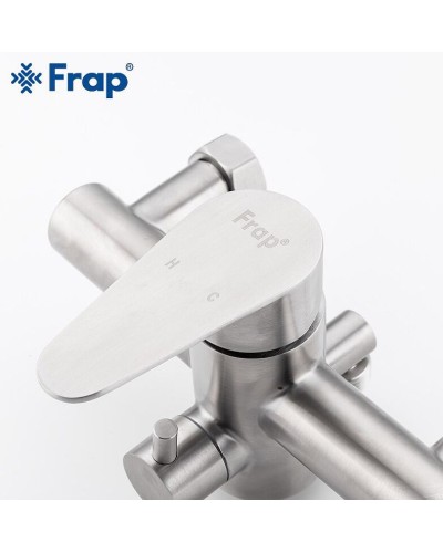 Смеситель для ванны Frap H48 F2248 универсальный Сатин