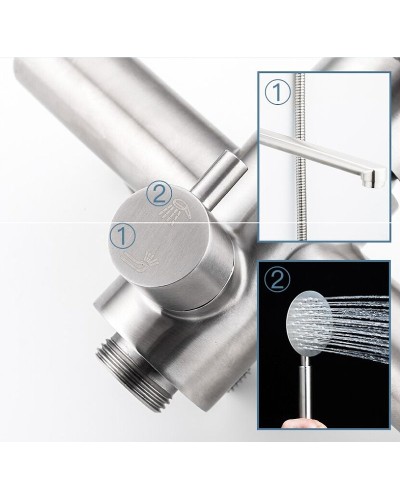 Смеситель для ванны Frap H48 F2248 универсальный Сатин