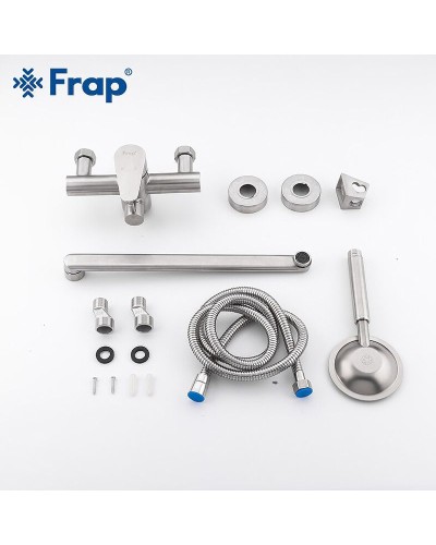Смеситель для ванны Frap H48 F2248 универсальный Сатин