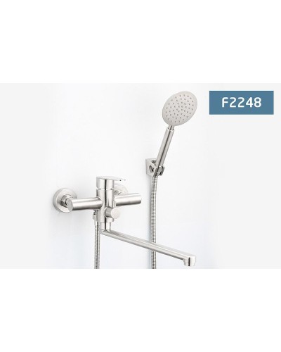 Смеситель для ванны Frap H48 F2248 универсальный Сатин