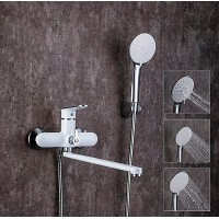 Смеситель для ванны Frap H49 F2249 универсальный Белый Хром