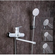 Смеситель для ванны Frap H49 F2249 универсальный Белый Хром