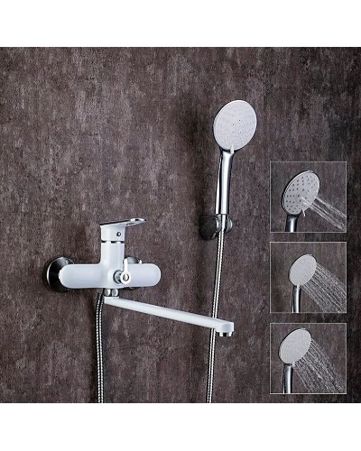 Смеситель для ванны Frap H49 F2249 универсальный Белый Хром