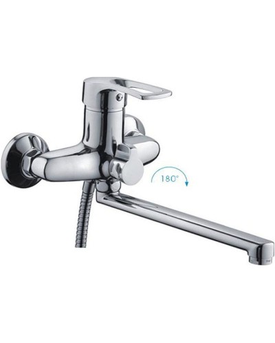 Смеситель для ванны Frap H701 F22701-B универсальный Хром