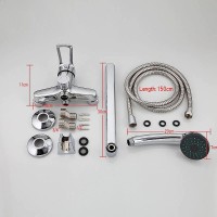 Смеситель для ванны Frap H701 F22701-B универсальный Хром