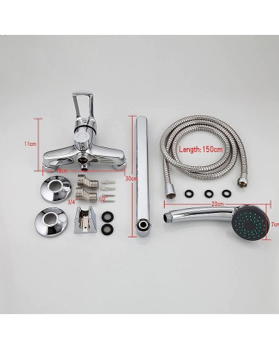 Смеситель для ванны Frap H701 F22701-B универсальный Хром