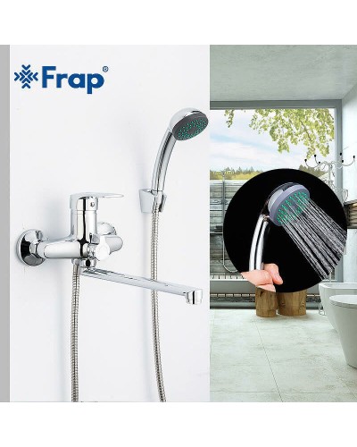 Смеситель для ванны Frap H701 F22701-B универсальный Хром