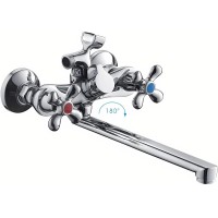 Смеситель для ванны Frap H731 F22731-B универсальный Хром