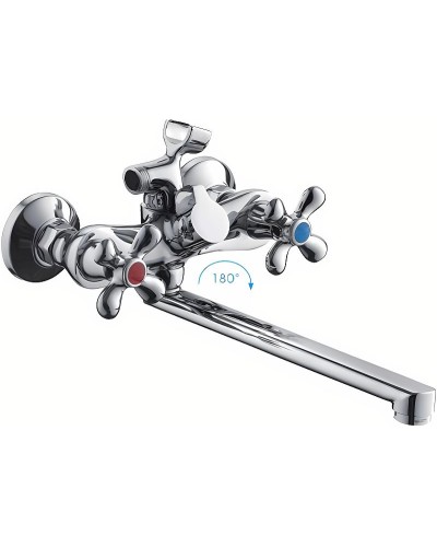 Смеситель для ванны Frap H731 F22731-B универсальный Хром