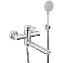 Смеситель для ванны Frap H801 F32801 универсальный Сатин