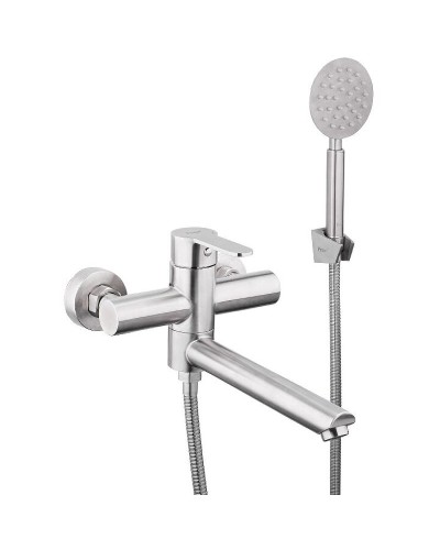 Смеситель для ванны Frap H801 F32801 универсальный Сатин