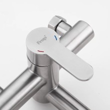 Смеситель для ванны Frap H801 F32801 универсальный Сатин