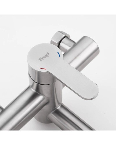 Смеситель для ванны Frap H801 F32801 универсальный Сатин