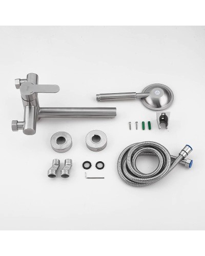 Смеситель для ванны Frap H801 F32801 универсальный Сатин