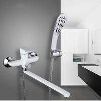 Смеситель для ванны Gappo G48 G2248 универсальный Белый Хром