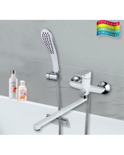 Смеситель для ванны Gappo G48 G2248 универсальный Белый Хром