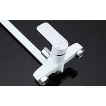 Смеситель для ванны Gappo G48 G2248 универсальный Белый Хром