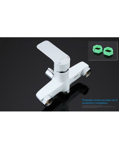 Смеситель для ванны Gappo G48 G2248 универсальный Белый Хром