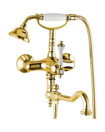 Смеситель для ванны Cezares Margot MARGOT-VDFM2-03/24-Bi Золото 24 карат
