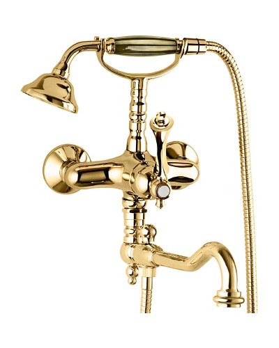Смеситель для ванны Cezares Margot MARGOT-VDFM2-03/24-M Золото 24 карат