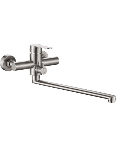 Смеситель для ванны Haiba HB22801-2 универсальный Нержавеющая сталь