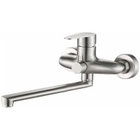 Смеситель для ванны Haiba HB60801-2 универсальный Нержавеющая сталь